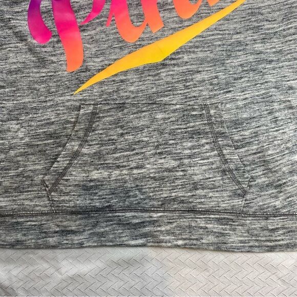 Pink Gray Hoodie with Pink and Orange Accents Size XS - Picture 5 of 6
